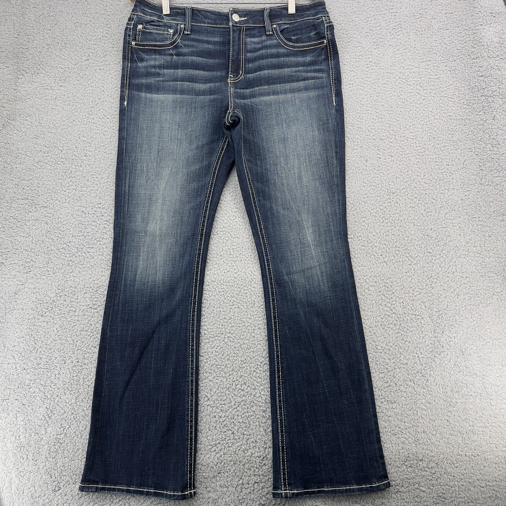 Daytrip Virgo Bootcut Jeans Womens Size 11 Dark Wash Mid Rise Stretch New